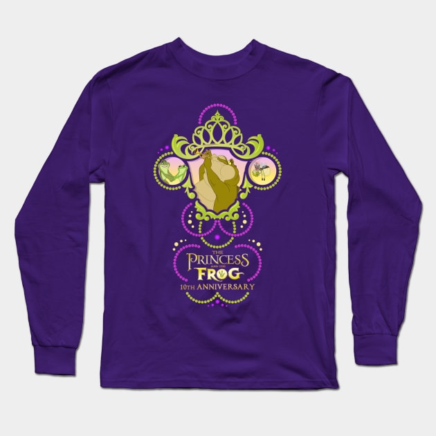 The Princess and the Frog 10th Anniversary Long Sleeve T-Shirt by Mouse Magic with John and Joie